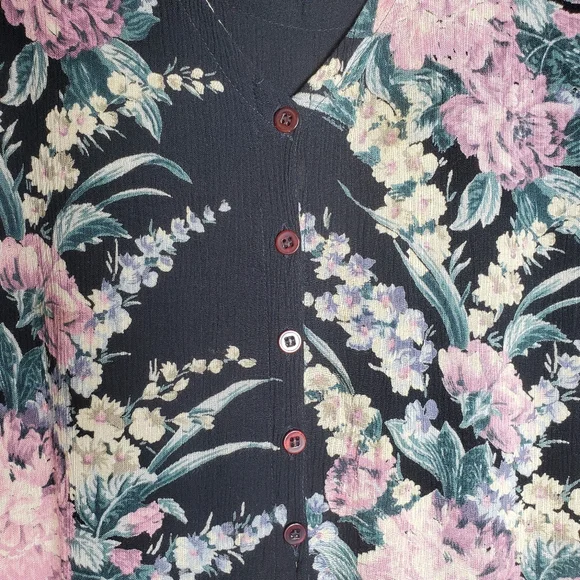 Vingtage Plus Size Cottagecore Fairy Grunge Whimsigoth Dress 1X See Measurements - Picture 4 of 13